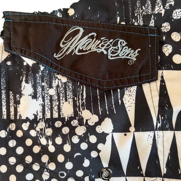 Maui and Sons multi colored swim trunks size XXL - Picture 2 of 8